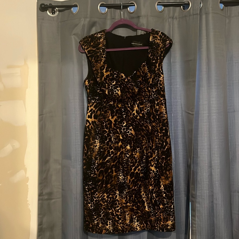 Leopard Print Midi Dress | Size 16 | Brand: Connected Apparel